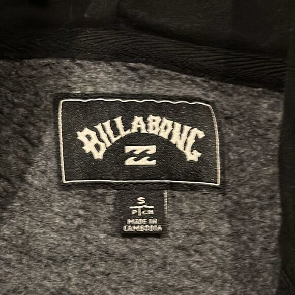 Billabong Boys Dark Grey Hooded Zip-up Sweatshirt - Picture 5 of 7